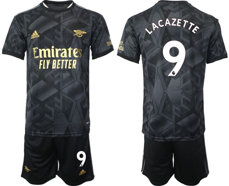 Men 2022-2023 Club Arsenal away black #9 Soccer Jersey->arsenal jersey->Soccer Club Jersey